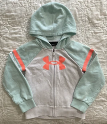 Толстовка с капюшоном на молнии флисовая Child Girl UA Under Armour, 5, хлопковая смесь - Изображение 1 из 3