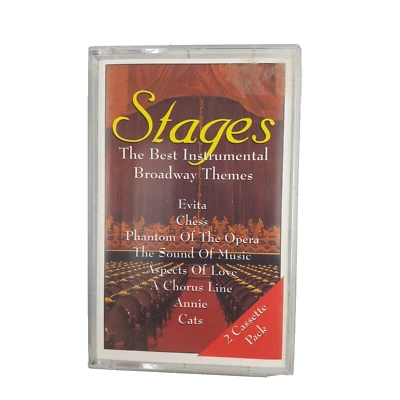 Stages - The Best Instrumental Broadway Themes Double Cassette Tape, 32 Tracks - Image 1 of 3