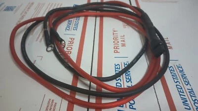 6ft HD Power Cord, Great For Stryker Radios, 8 Gauge OFC, With Ring Terminals  - Image 1 of 4
