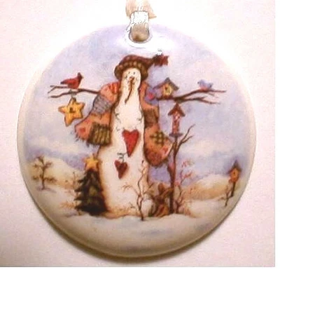 COUNTRY SNOWMEN SCENE ROUND BASKET TIE ON-NEW-SHOP STORE FOR MORE SELECTIONS Cover