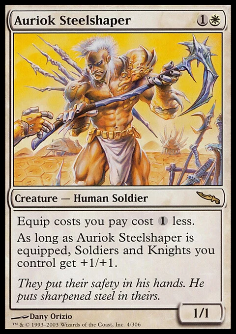 MTG Magic the Gathering Auriok Steelshaper (4/306) Mirrodin LP - Image 1 of 1
