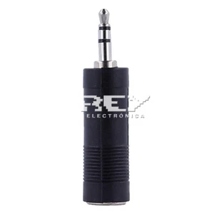 Adaptador Clavija de Audio Jack 6,3mm Hembra a Jack 3,5 mm Macho Stereo v572 - Imagen 1 de 5