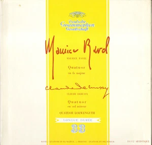 QUARTUOR LOEWENGUTH, RAVEL / DEBUSSY LP 1957 DEUTSCHE GRAMMOPHON 18312 - Picture 1 of 3
