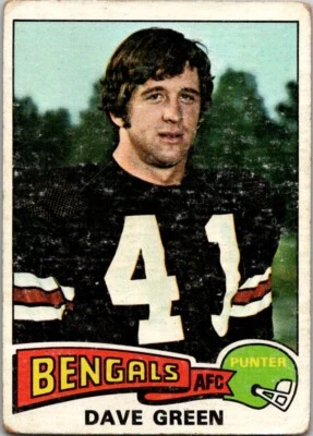 1975 Topps #394 Dave Green Cincinnati Bengals Free Shipping! - Image 1 of 2