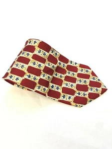 Club Room 100% Imported Silk USA Designer Neck Tie 58.5" x 4" Red Plaid #1145 - Picture 1 of 4