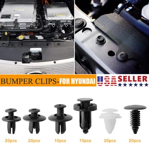 For Hyundai 100PCS Bumper Clips Tool Kit Retainer Rivet Fastener Fender Push Pin - Picture 1 of 10