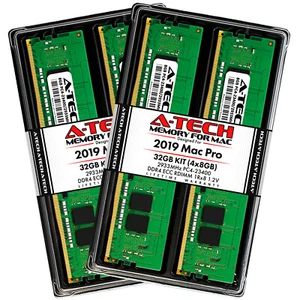 32GB Kit 4x 8GB PC4-2933Y REG DDR4 23400 Memory RAM for APPLE MAC PRO 2019 A1991 - Picture 1 of 5