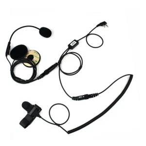 Kask motocyklowy Zestaw słuchawkowy Mikrofon do Walkie Talkie ICOM V82 V80 V8 IC-F3S - Zdjęcie 1 z 9