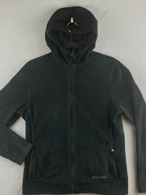 Sudadera con Capucha Marmot Para Mujer Mediana M Negra Bolsillos con Cremallera Completa Con Capucha Polar Lavado Oscuro Foto 1 de 4