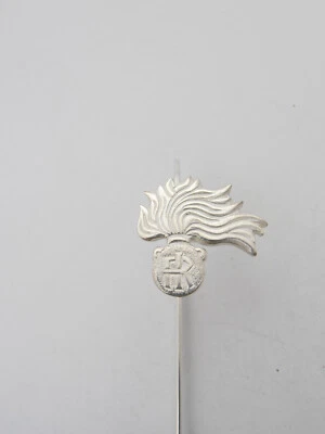 Fiamma dell'Arma dei Carabinieri : Segnalibro in Argento 925 - Segnapagina Libro - Immagine 1 di 4