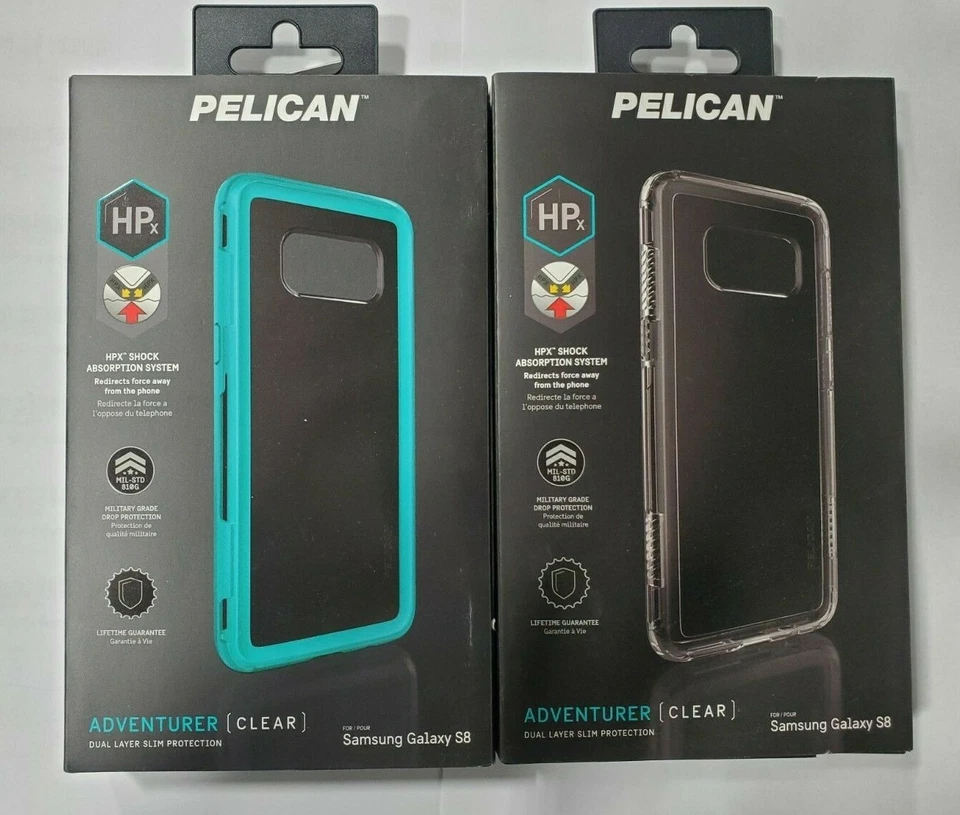 Pelican Adventurer Series Case for Samsung Galaxy S8 ONLY - Clear Or Clear Blue - Image 1 of 1