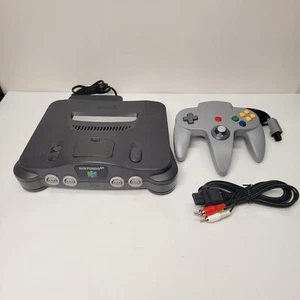 Nintendo 64 N64 Console System Bundle W/ Controller, Cables - Tested Works - Picture 1 of 11