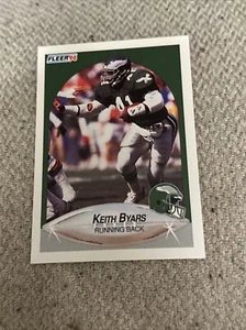 1990 #80 Keith Byars Fleer Philadelphia Eagles - Picture 1 of 2
