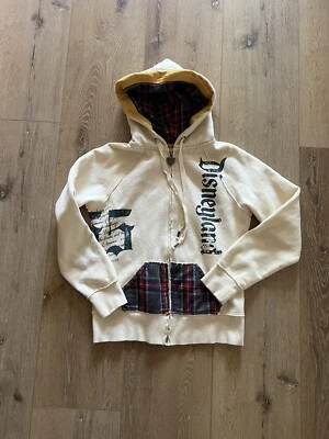 Толстовка с капюшоном женская Disneyland Resort 55th Anniversary кремовая/шотландская на молнии размер Small - Изображение 1 из 3