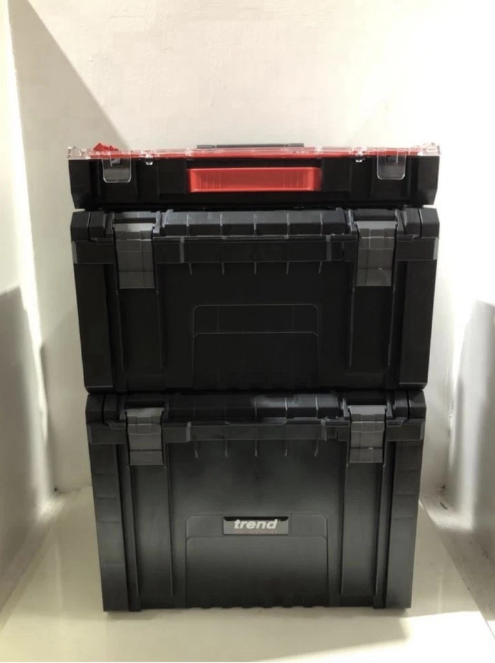 Trend MS/T/SET3C - Pro Modular Storage 3 Piece Cart Set - Black (5027654064689) - Image 1 of 4