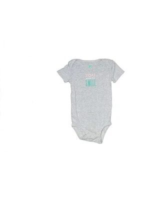 Серебряный боди с коротким рукавом для мальчиков Carter's 9 месяцев - Изображение 1 из 2