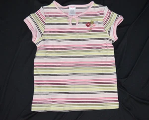 Gymboree PRIMROSE/Pretty in Plums Knit StripeTop Shirt Short Sleeve NWT 6 - Picture 1 of 2
