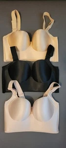 Lot Of 3 * MEDIUM * Shaping Support Bra + STRAPLESS Option * COMFIT - Picture 1 of 11