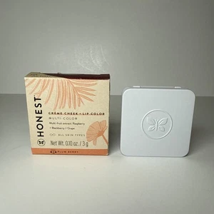 HONEST BEAUTY Creme Cheek + Lip Color PLUM BERRY 0.10 OZ 3G NEW - Picture 1 of 7