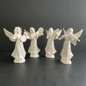 Set of Four Karl-Heinz Klette Dresden Porcelain Musical Angels Made in Germany - Picture 1 of 21
