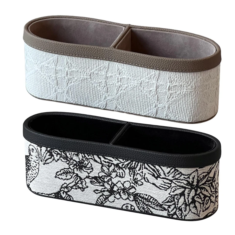 Remote Control Holder 2 Compartments Vanity Holder Multifunctional Desktop - Image 1 of 1