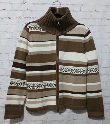 Crazy Horse By Liz Claiborne  Sweater Full Zip Y2K SZ Small New With Tags  - Image 1 of 4