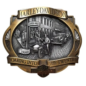 Harley Davidson Large Belt Buckle Roaring into the Twenties Decade Collector - Picture 1 of 6