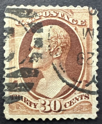 US 1888 Scott # 217 Used Stamp 30c Alexander Hamilton - Image 1 of 2