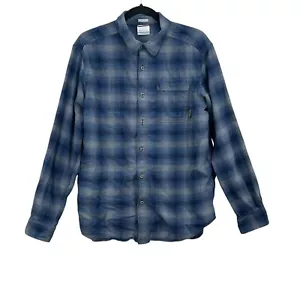 Columbia Shirt Mens Size M Flannel Plaid Button Up Long Sleeve Boulder Ridge - Picture 1 of 10
