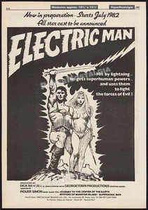ELECTRIC MAN__Original 1982 Trade AD promo / poster__Juan Piquer Simon - Picture 1 of 1