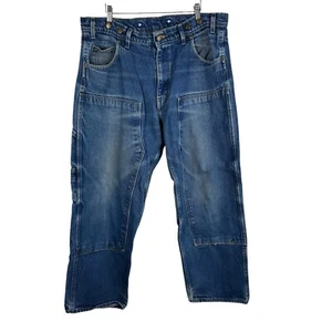 Prison Blues PRSN BLU USA Blue Heavy Denim Double Knee Work Jeans Men’s 40 x 28 - Picture 1 of 20