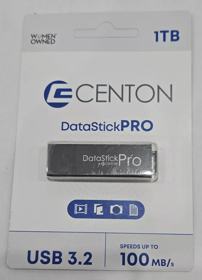 Centon DataStick Pro 1TB USB 3.2 Type A Flash Drive, Black (S1-U3P6-1T) - Image 1 of 1