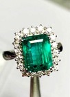 PRINCIPESCO ANELLO SMERALDO CERTIFICATO E DIAMANTI RIVER ct.4.27
