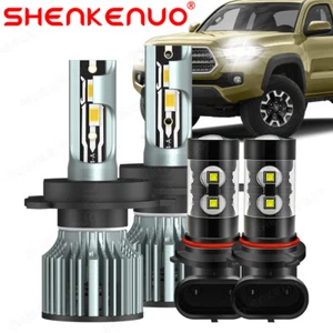 For Toyota Tacoma 2005-2011 Combo LED Headlight Kit Hi/Lo Beam + Fog Light Bulb - Picture 1 of 20