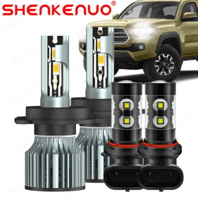 For Toyota Tacoma 2005-2011 Combo LED Headlight Kit Hi/Lo Beam + Fog Light Bulb - Image 1 of 4