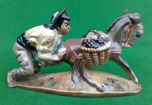 BESWICK - SPANIARD PUSHING A DONKEY FIGURINE - 1224 - RARE. - Picture 1 of 10