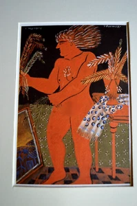 "GRIECHISCHER MALER ALEKOS FASSIANOS KLEINER LITHOGRAPHENDRUCK ""DER KÜNSTLER""" - Bild 1 von 6