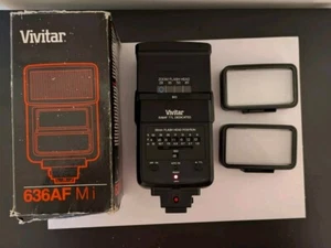 Vivitar 636AF TTL Dedicated Flash Mi Minolta Made in Japan with Box - Picture 1 of 7