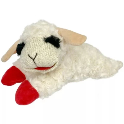 Lamb Chop Dog Toy Soft Ultra Plush Shari Lewis Lambchop with Squeaker 3 Sizes - Image 1 of 4