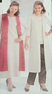Butterick See & Sew 4270 Patrón Chaleco Túnica Pantalones de Vestir Talla P Lrge-XLG 16-22 Nuevo - Imagen 1 de 4