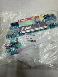 Disney stitch 4 Pack briefs size 8 kids underwear New In Package