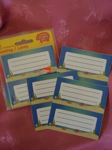 School Supplies: 36 Adhesive Under the Sea Name Tags/Labels Coral/Crab/Fish NEW - Picture 1 of 1