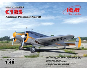 Beechcraft C18S American Passenger Aircraft 1:48 ICM48185 - icm modellismo - Foto 1 di 5