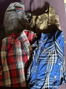 Lot Of Boys Button Down Shirts - Used - Size Medium 8 - Picture 1 of 1