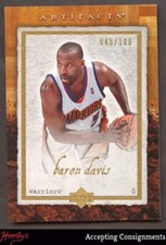 2007-08 Artifacts Gold #28 Baron Davis WARRIORS GOLD 045/100