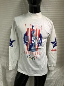 Men’s VTG 1992 USA Summer Olympic Team Barcelona Reebok T Shirt Deadstock Rare M - Picture 1 of 16