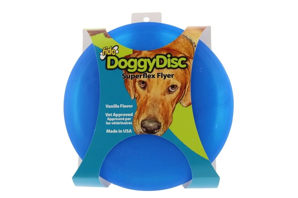 Disco Fido DoggyDisc Superflex Flyer 6" para perros pequeños - Paquete de 2 - Colores surtidos Foto 1 de 1