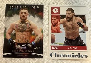 2022 Panini Chronicles Ufc Nick Diaz Bronze Parallel & Conor Mcgregor 2022 Card