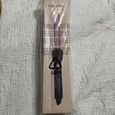 FOXYBAE 25mm Rose Gold Professional Ceramic Tourmaline Infused Curling Wand NIB - Image 1 of 4