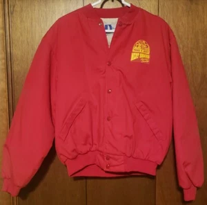 Vintage Dunbrooke Made In USA Pla-Jac Jacket Trail's Best Meat Snacks Size L EUC - Picture 1 of 6